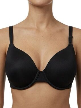 Victoria's Secret PINK Bra 38D Black Wear Everywhere Lightly Lined T-Shirt